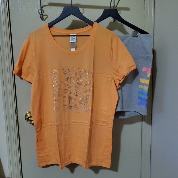 Victoria Secret PINK Bike Shorts & Shirt Set - Picture 1 of 14